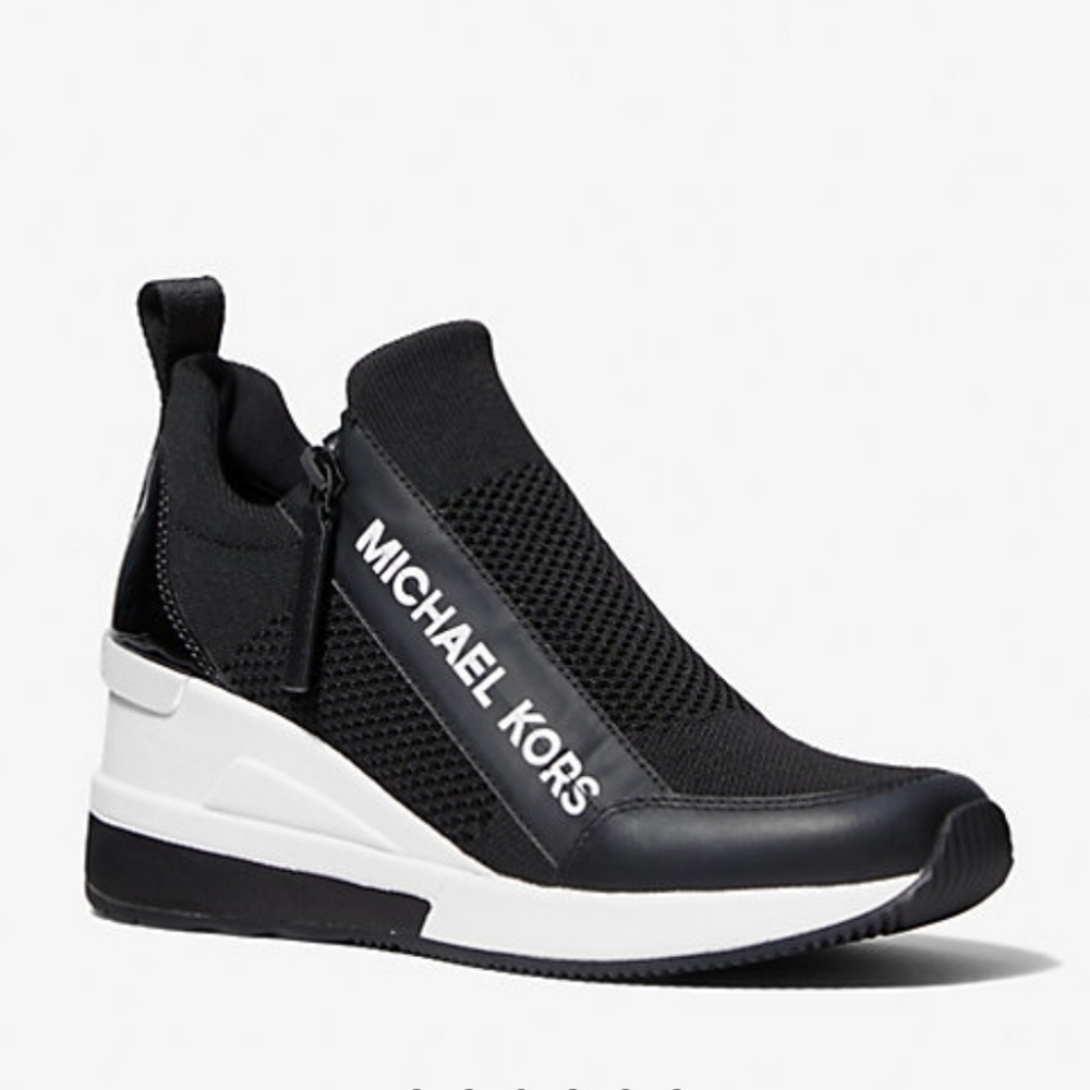 Michael Kors Willis Wedge Trainer Sneaker Shoe Sz 9M